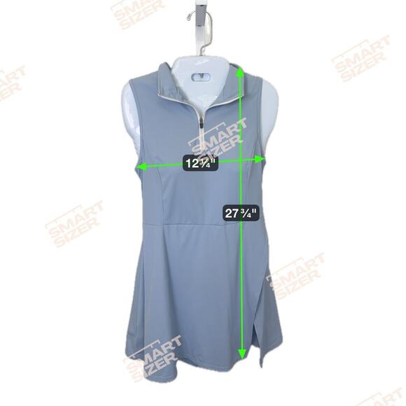 Tennis Pickle Ball Athletic Sleeveless Dress and Shorts Sky Blue Women's Sz M - Picture 9 of 12
